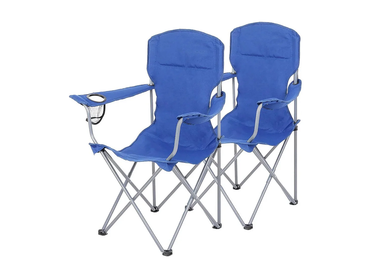 Lot de 2 chaises de camping pliantes Quito