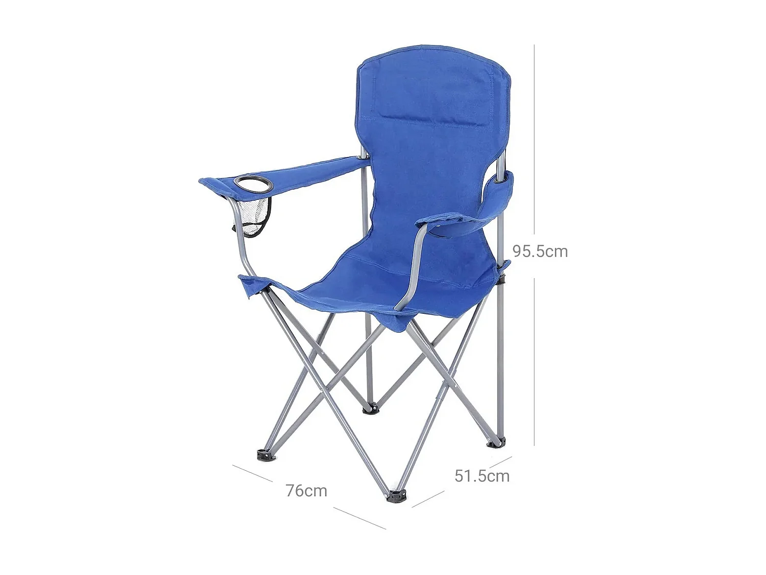 Lot de 2 chaises de camping pliantes Quito