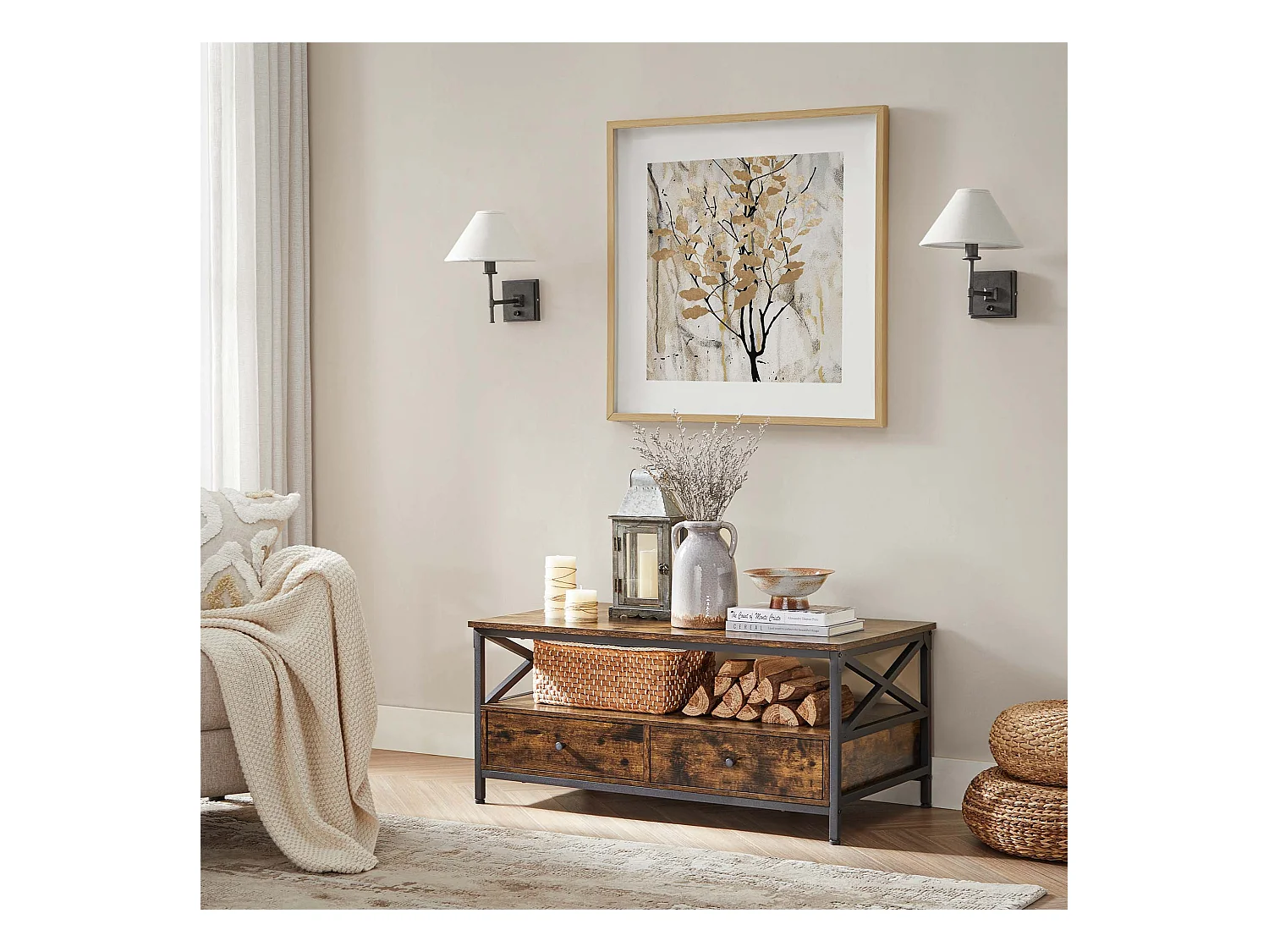 Couchtisch mit Schubladen Santiago