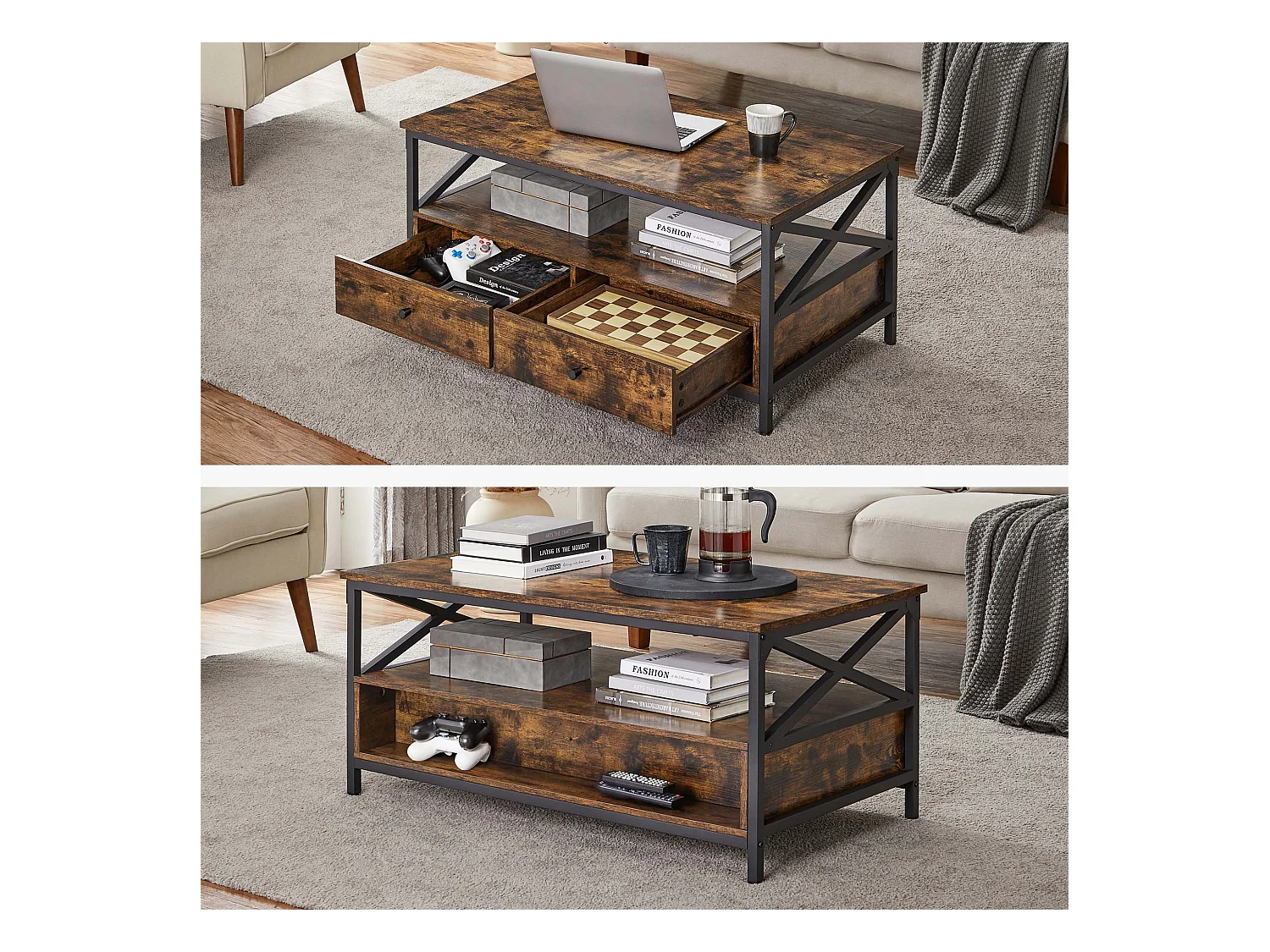 Couchtisch mit Schubladen Santiago