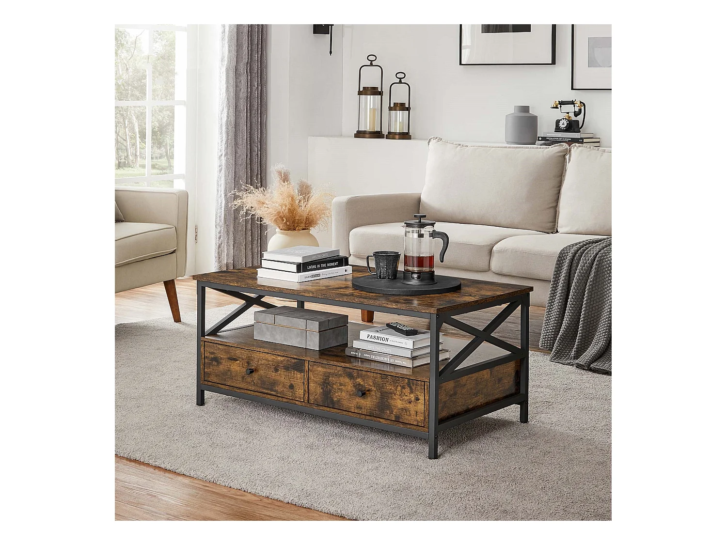 Couchtisch mit Schubladen Santiago