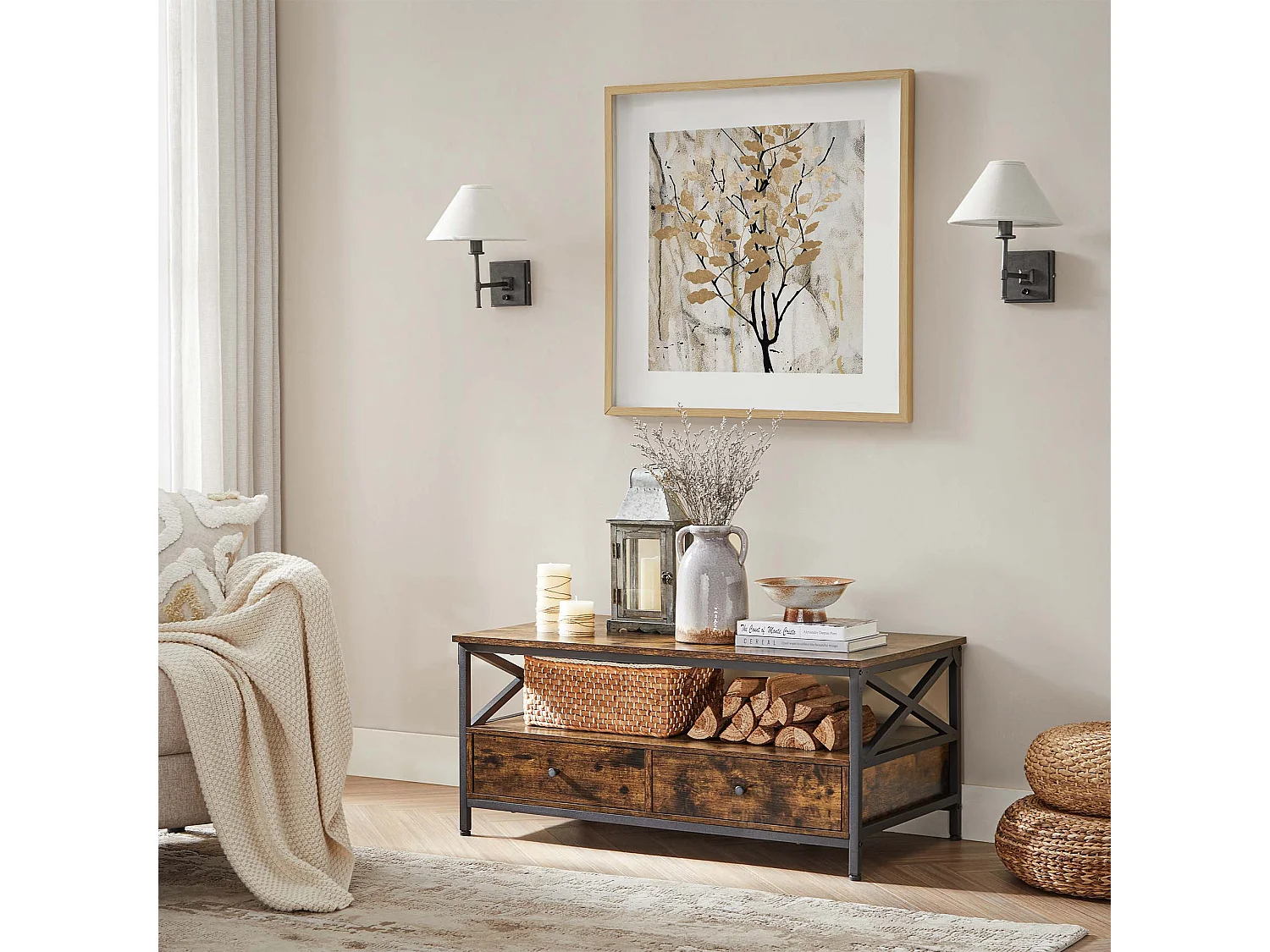 Tavolino con cassetti Santiago