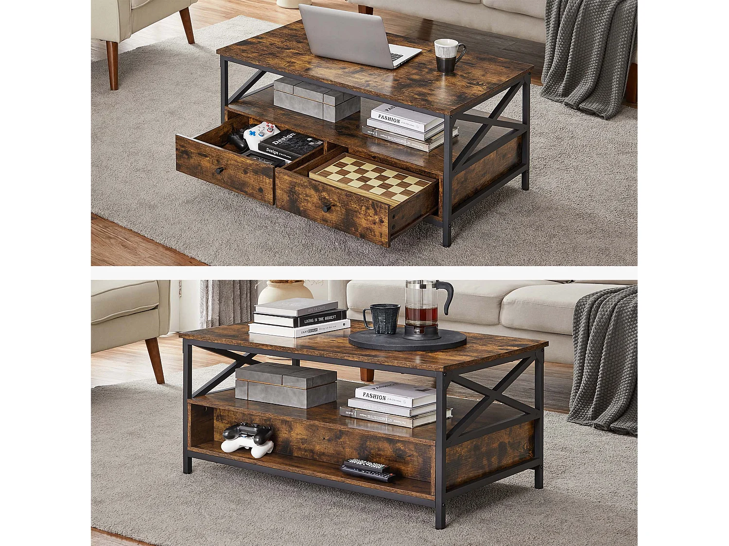 Tavolino con cassetti Santiago