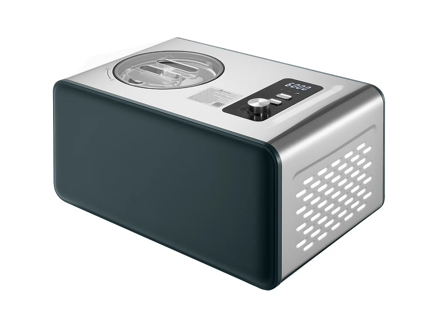 Eismaschine SucceBuy Automatisch 1,5 L, Eisturbine für Sorbet mit Integriertem Kompressor, Elektrische Eismaschine ohne Vorgefrieren