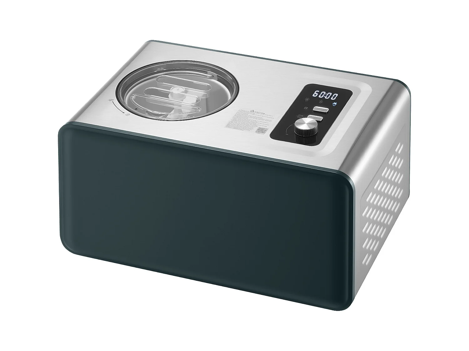 Eismaschine SucceBuy Automatisch 1,5 L, Eisturbine für Sorbet mit Integriertem Kompressor, Elektrische Eismaschine ohne Vorgefrieren