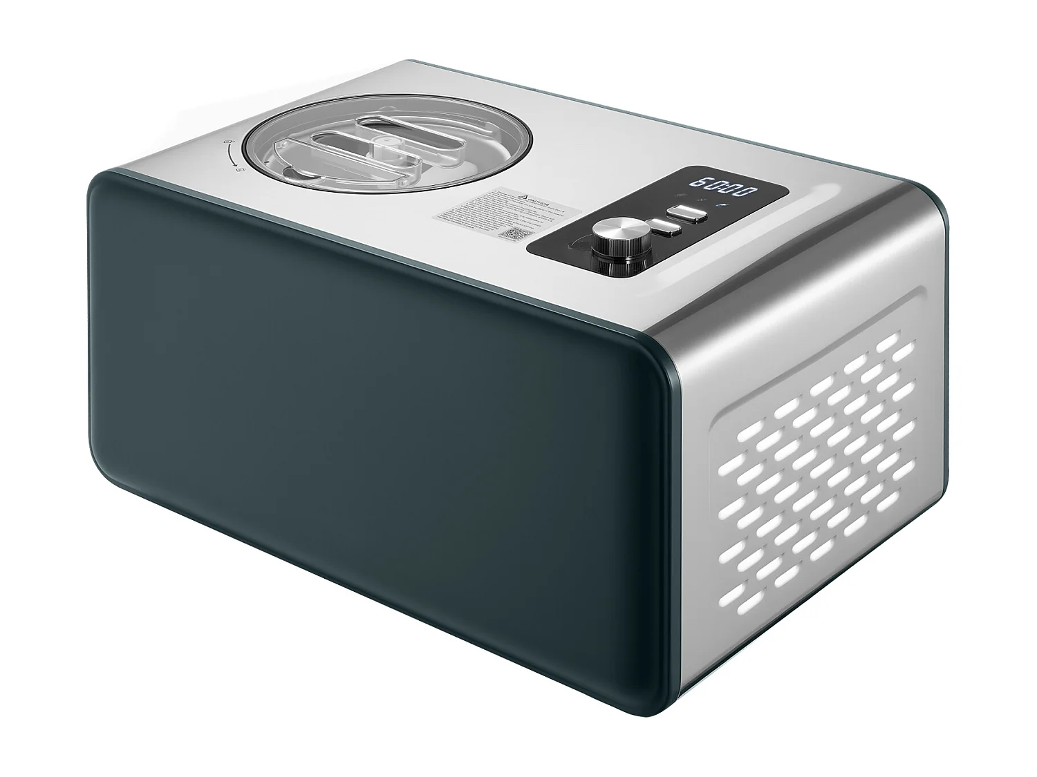 Gelatiera SucceBuy Automatica de 1,5 L, Turbina per Gelati Sorbetti con Compressore Integrato, Macchina per Gelati Elettrica senza Precongelazione