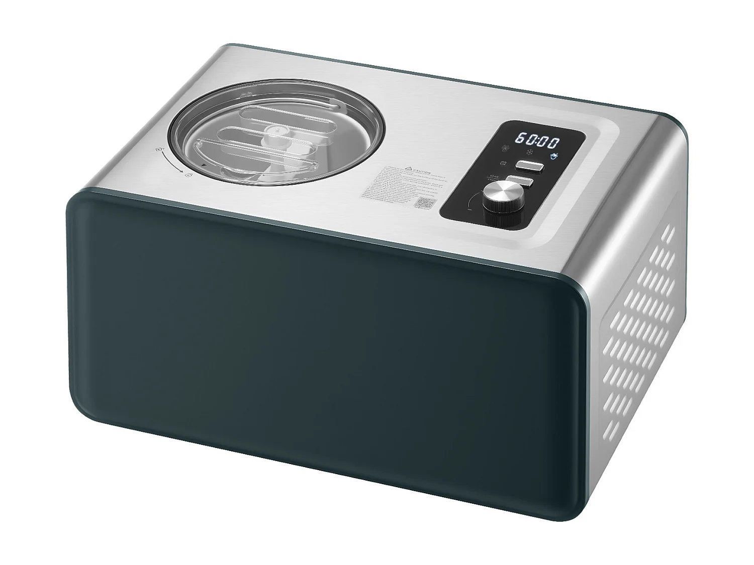 Gelatiera SucceBuy Automatica de 1,5 L, Turbina per Gelati Sorbetti con Compressore Integrato, Macchina per Gelati Elettrica senza Precongelazione