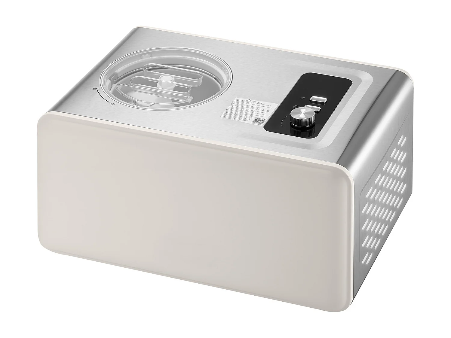 Gelatiera SucceBuy Automatica Capacità di 2 L, Turbina per Gelati Sorbetti con Compressore Integrato, Macchina per Gelati Elettrica senza Precongelazione