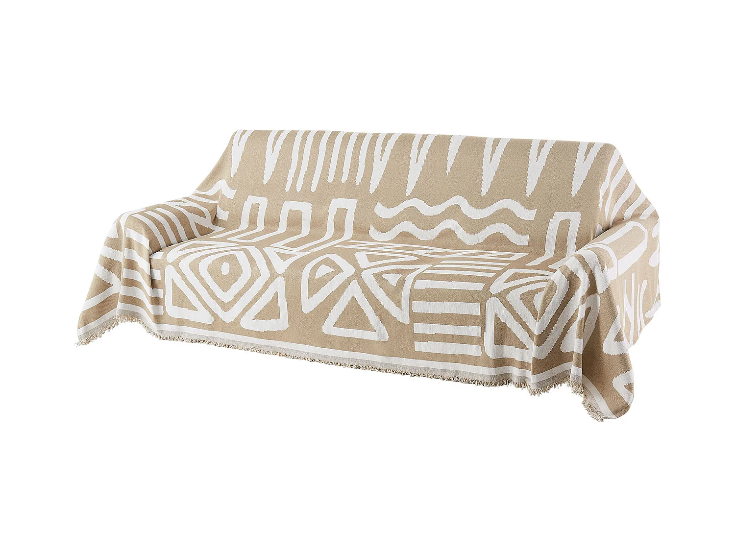 Housse de Canapé SucceBuy de 299 x 181 cm, Couvre Canapé de Style Bohème, Revêtement Antidérapant en Chenille, Lavable et Résistant aux Rayures