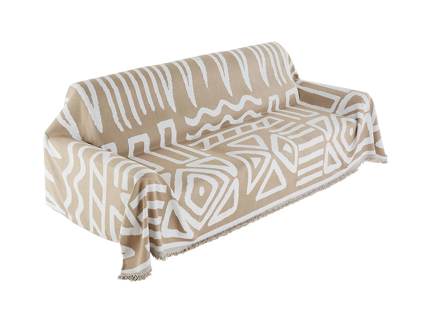 Pokrowiec na Sofę SucceBuy o 299 x 181 cm, Pokrowiec na Sofę w Stylu Bohème, Powłoka Antypoślizgowa z Szyfonu, Zmywalny i Odporny na Zarysowania