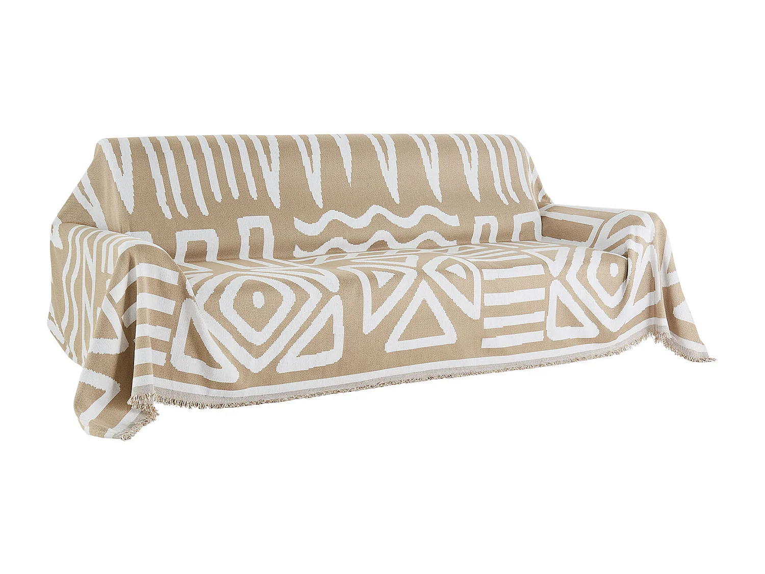 Housse de Canapé SucceBuy de 299 x 181 cm, Couvre Canapé de Style Bohème, Revêtement Antidérapant en Chenille, Lavable et Résistant aux Rayures