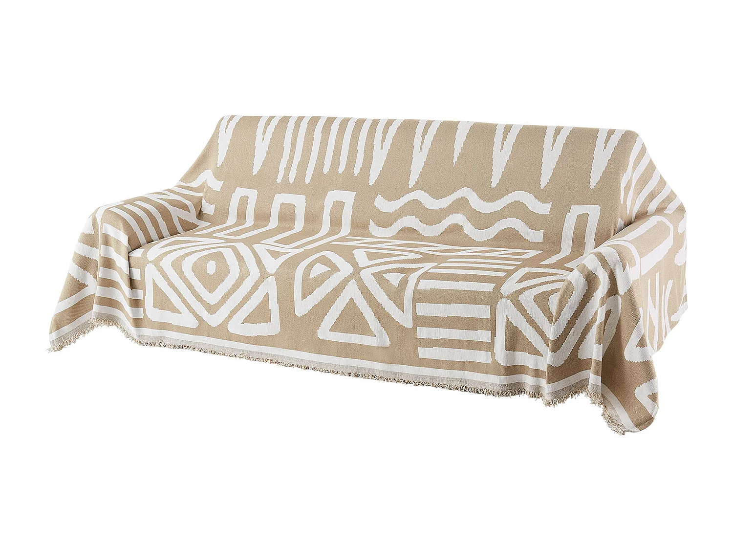 Housse de Canapé SucceBuy de 299 x 181 cm, Couvre Canapé de Style Bohème, Revêtement Antidérapant en Chenille, Lavable et Résistant aux Rayures