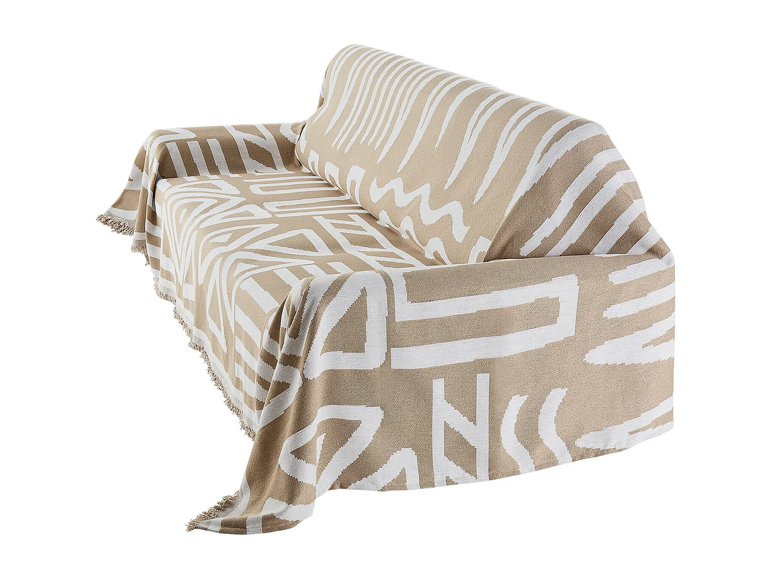 Housse de Canapé SucceBuy de 299 x 181 cm, Couvre Canapé de Style Bohème, Revêtement Antidérapant en Chenille, Lavable et Résistant aux Rayures