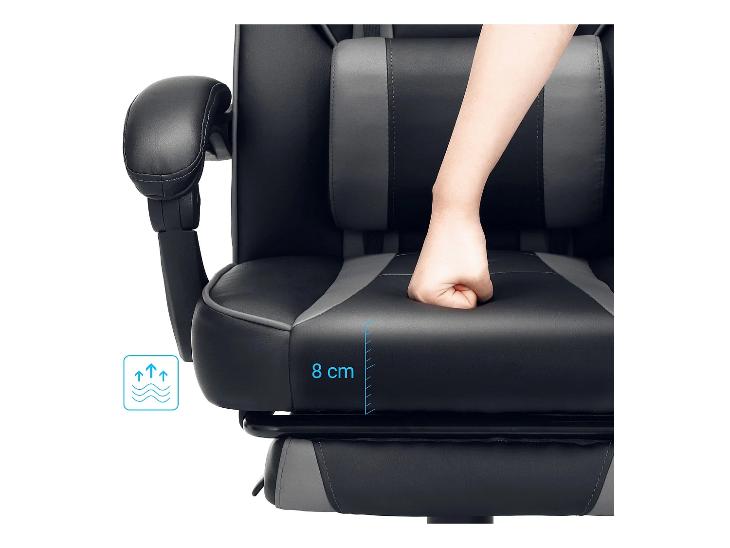 Gaming Stuhl mit Fußstütze Mombasa