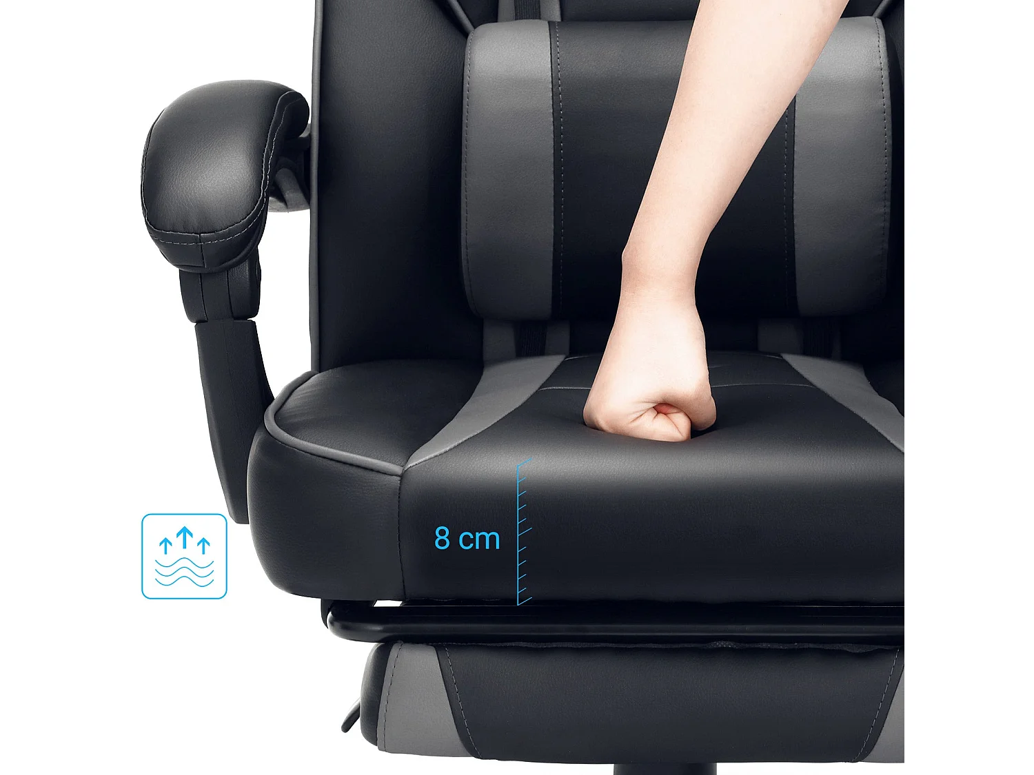 Gaming Stuhl mit Fußstütze Mombasa