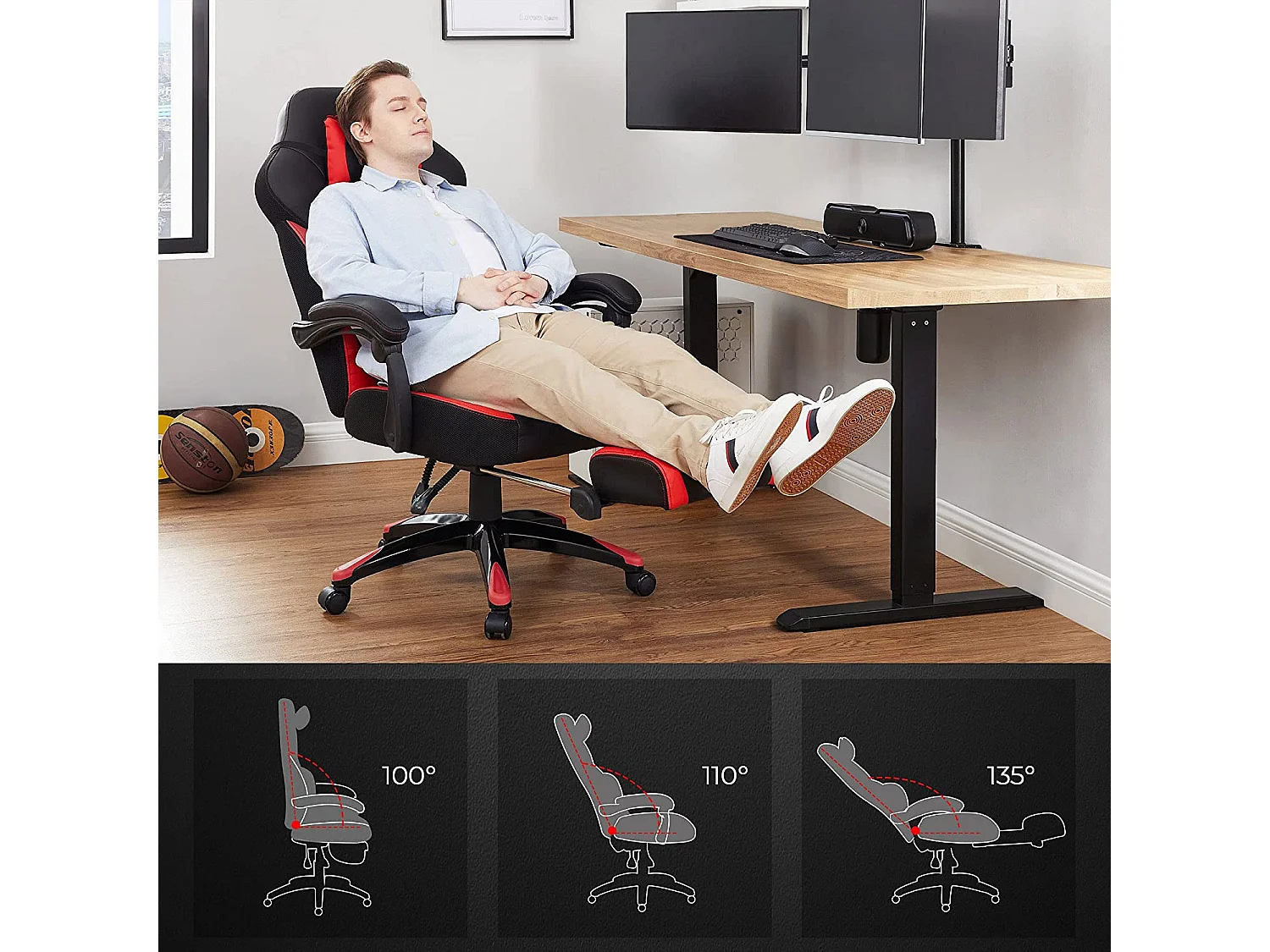 Chaise de jeu ergonomique Malabo