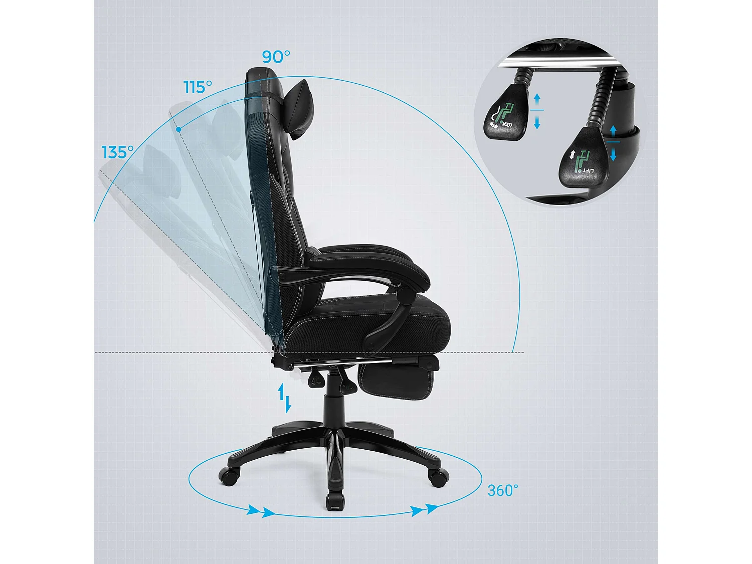 Gaming Stuhl Schreibtischstuhl Baidoa