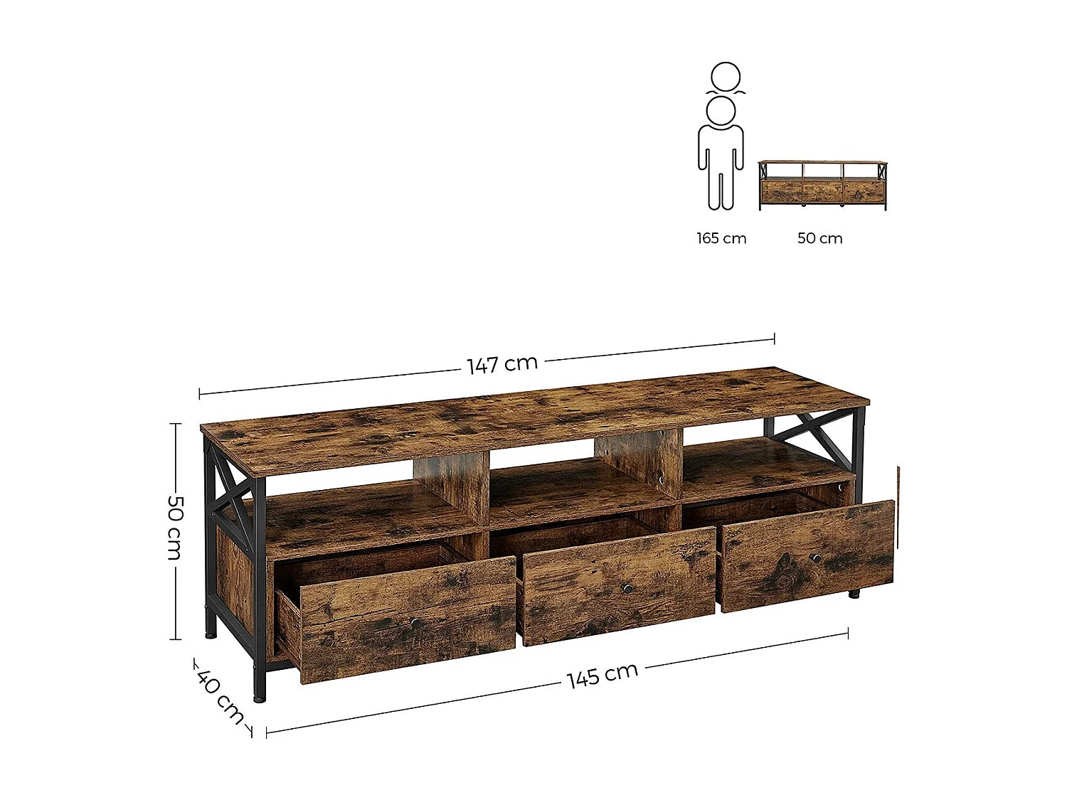 TV-Lowboard mit Schubladen Maipú