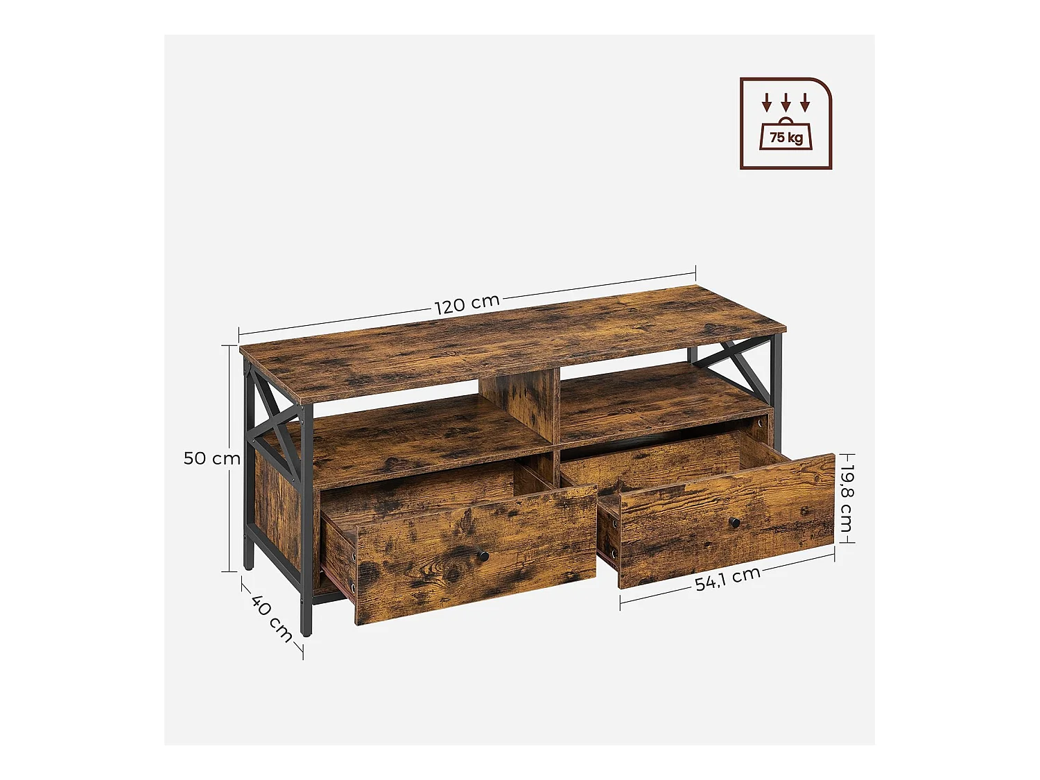 TV-Schrank Lowboard Santiago