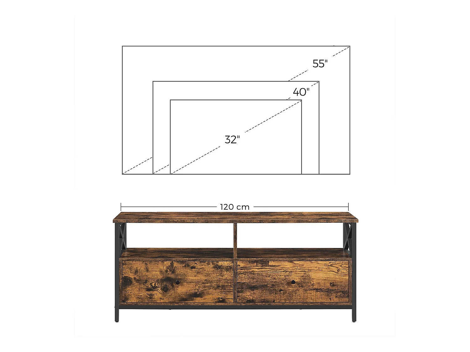 TV-Schrank Lowboard Santiago