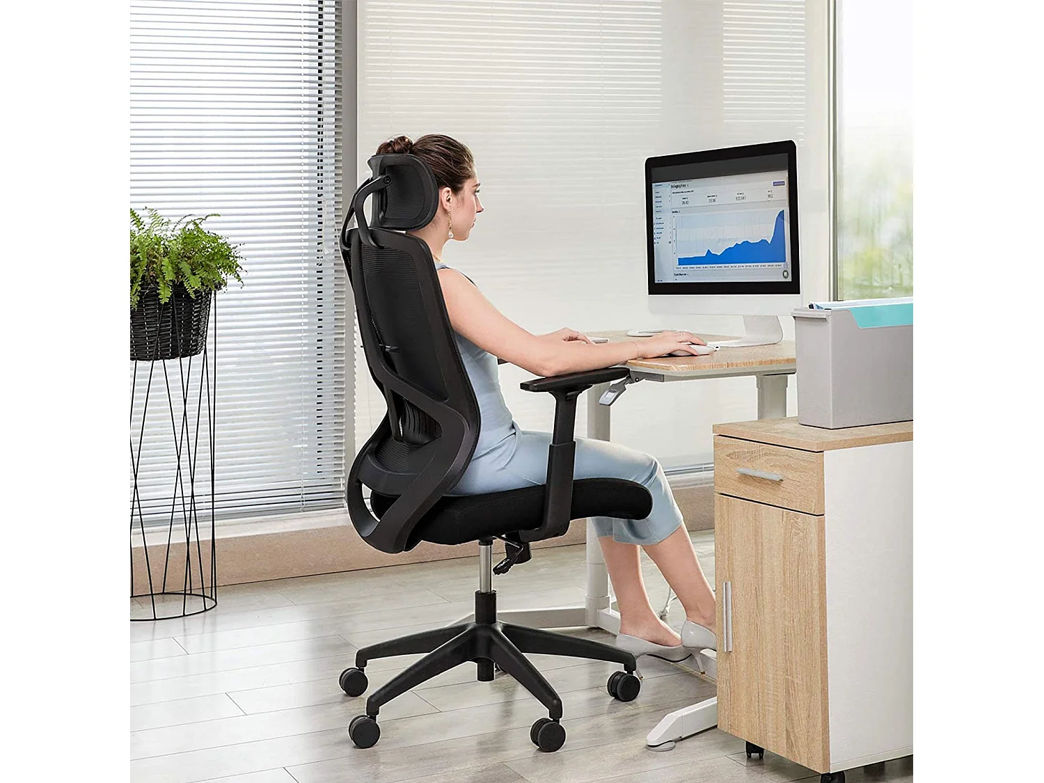 Chaise de bureau avec support lombaire San José
