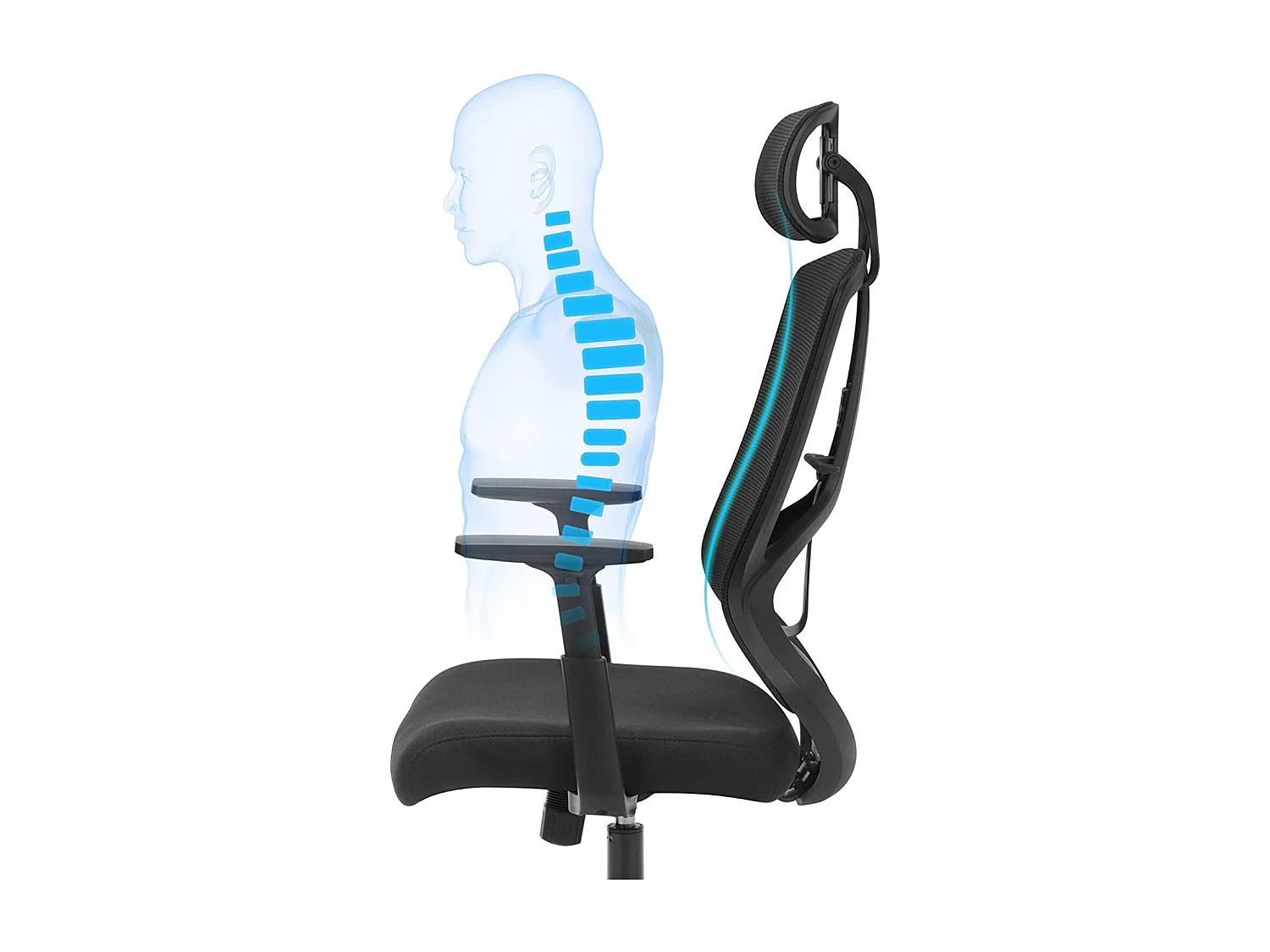 Chaise de bureau avec support lombaire San José