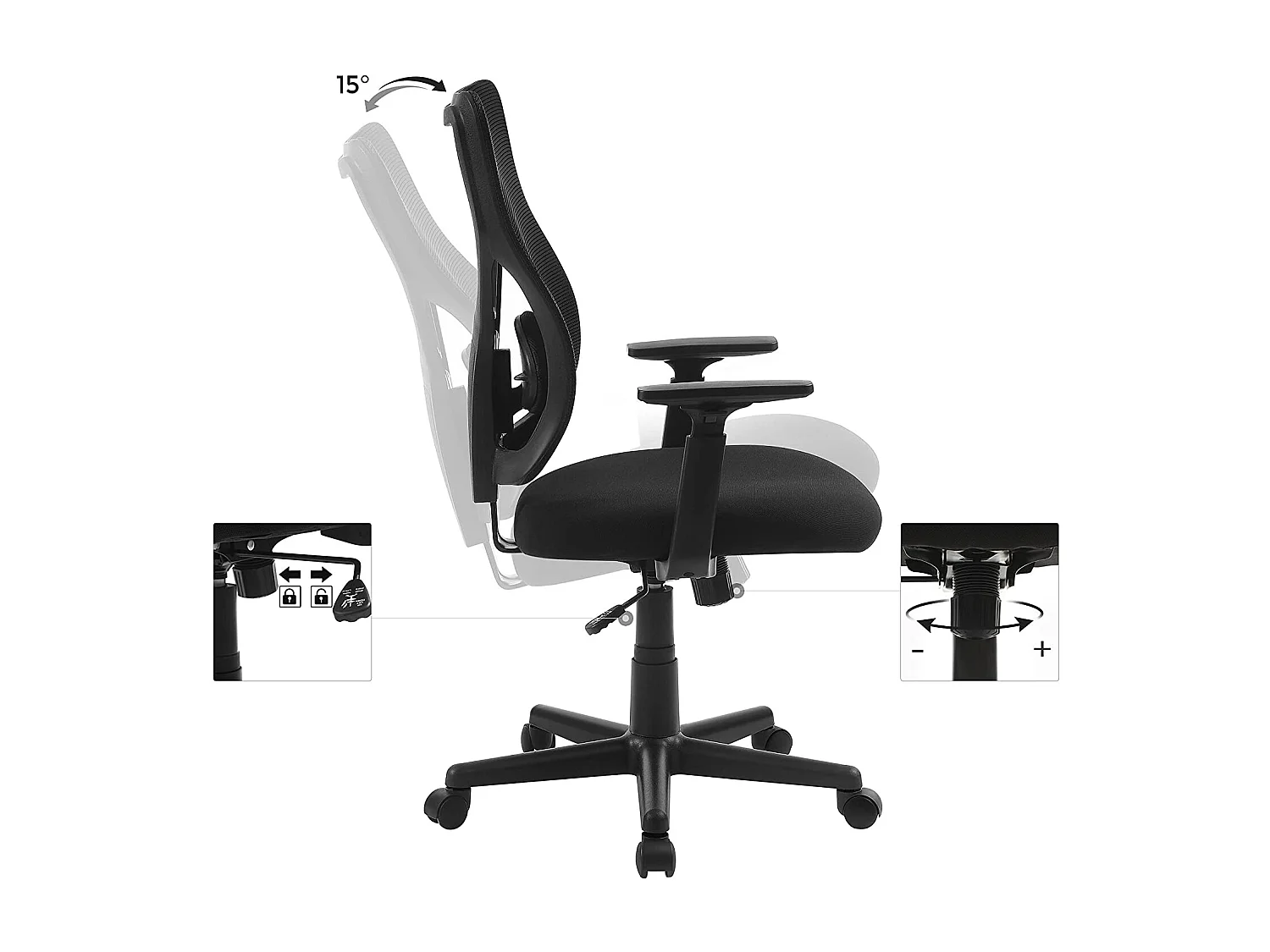 Sedia da ufficio sedia da scrivania in effetto rete