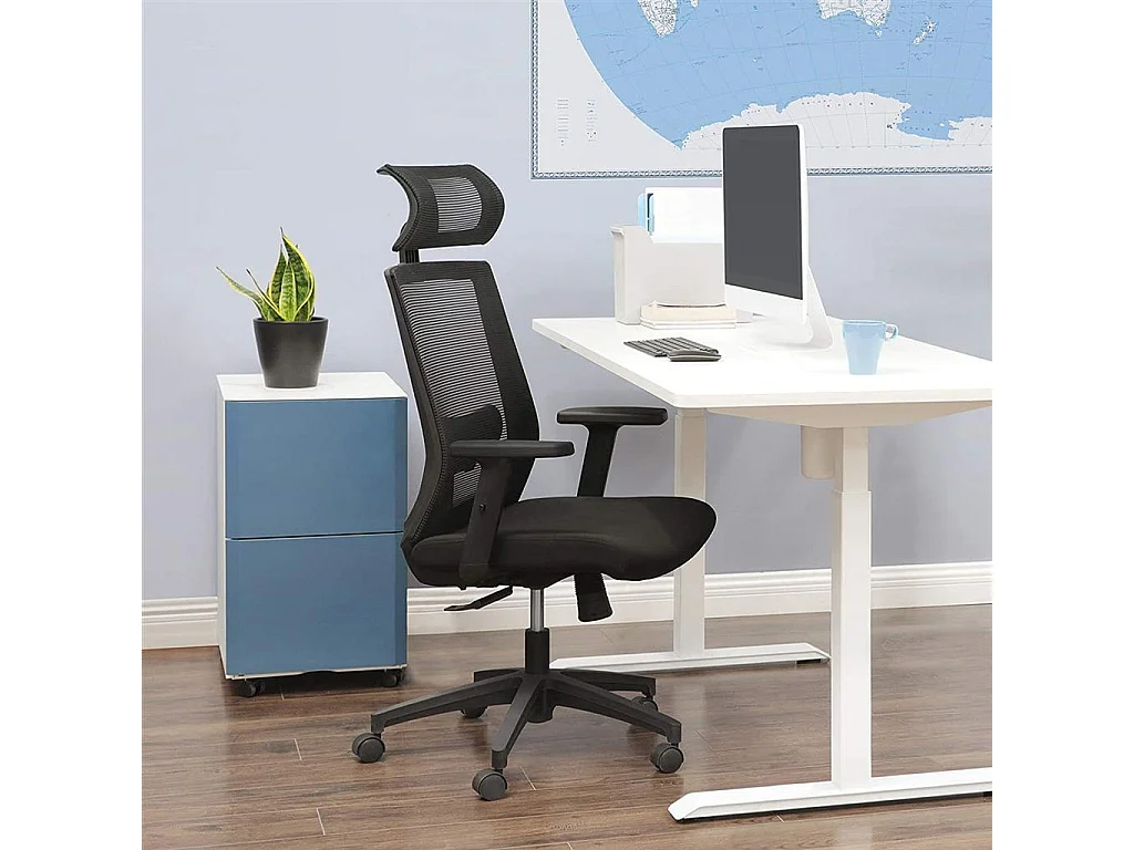 Chaise de bureau avec appui-tête Banjul