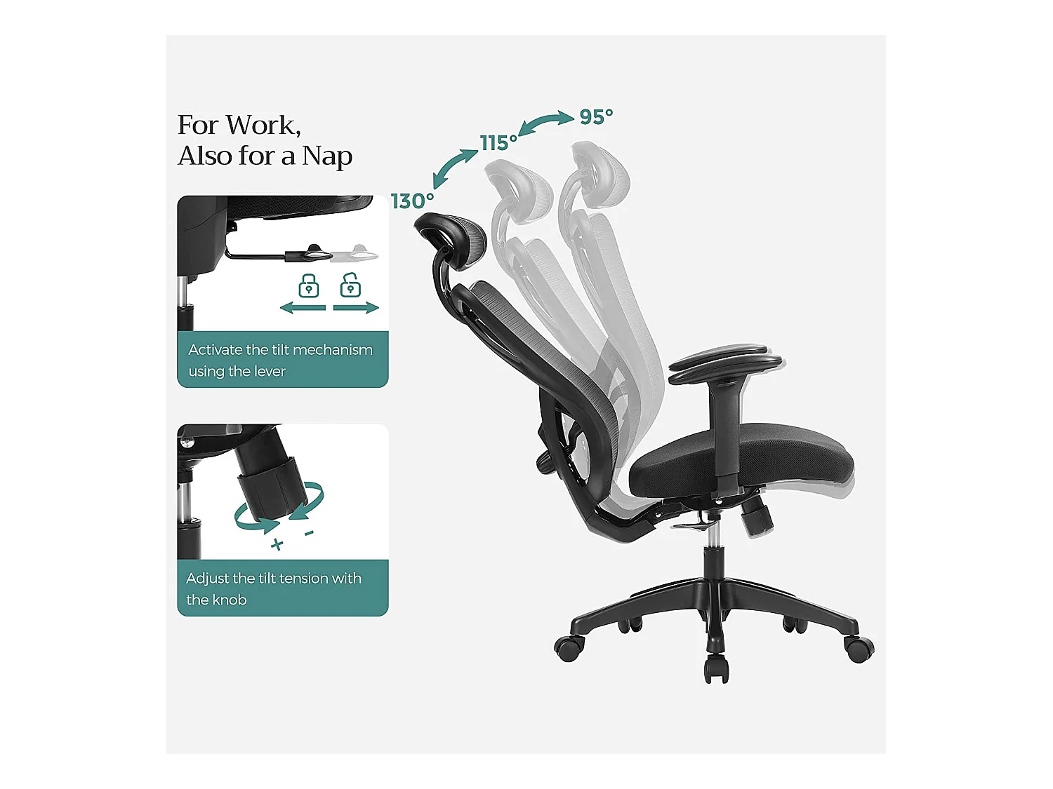 Bürostuhl Schreibtischstuhl verstellbar