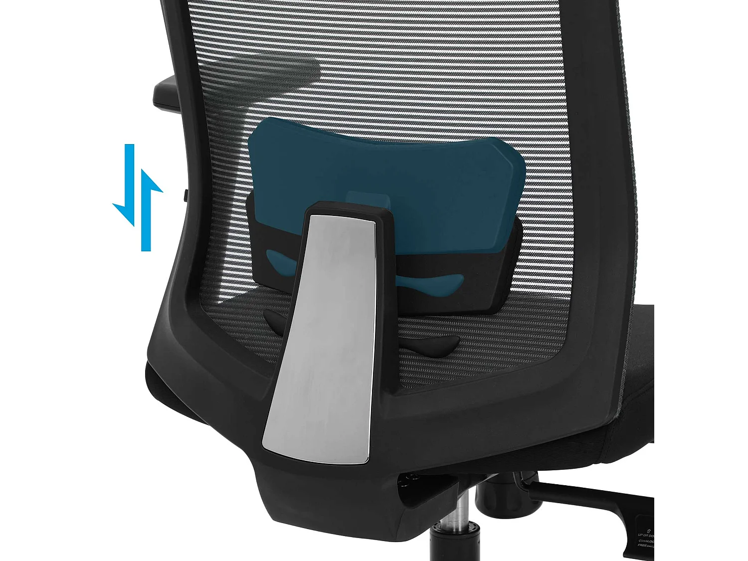 Chaise de bureau avec revêtement en maille