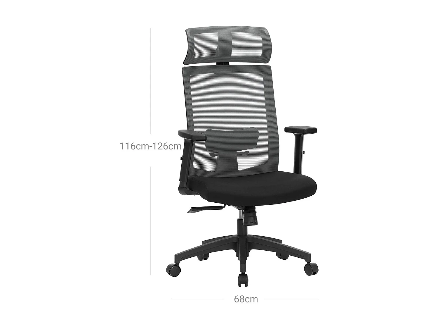 Chaise de bureau avec revêtement en maille