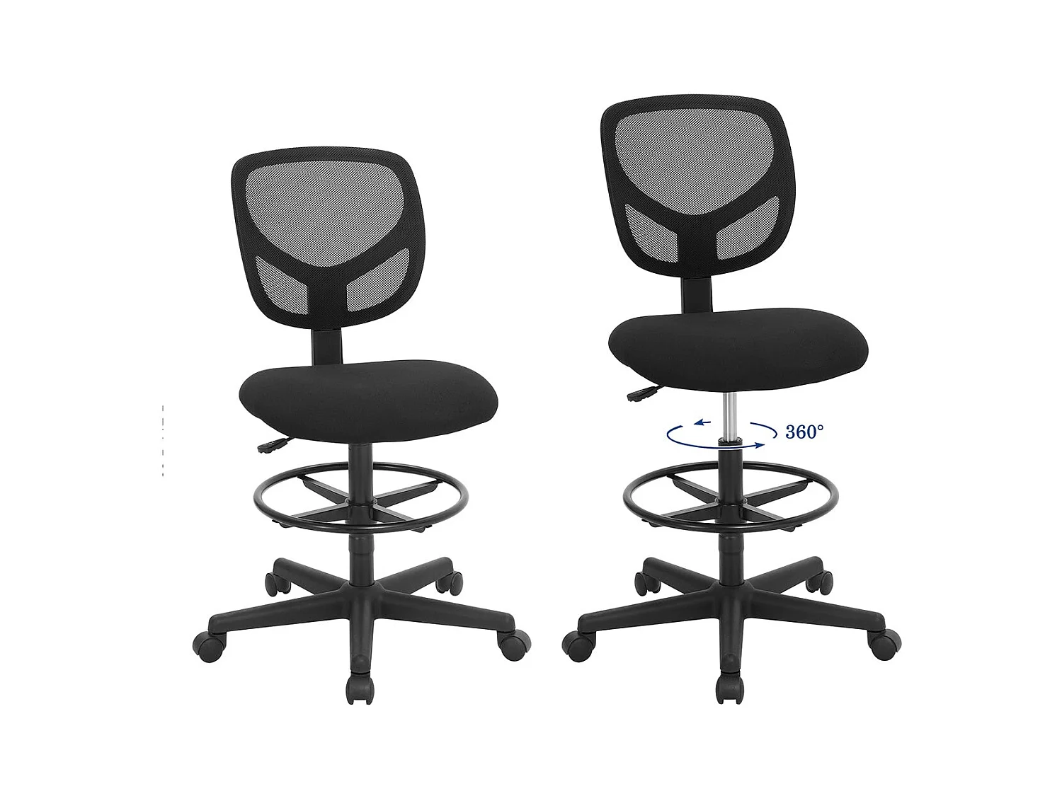 Bürostuhl mit Netzbezug