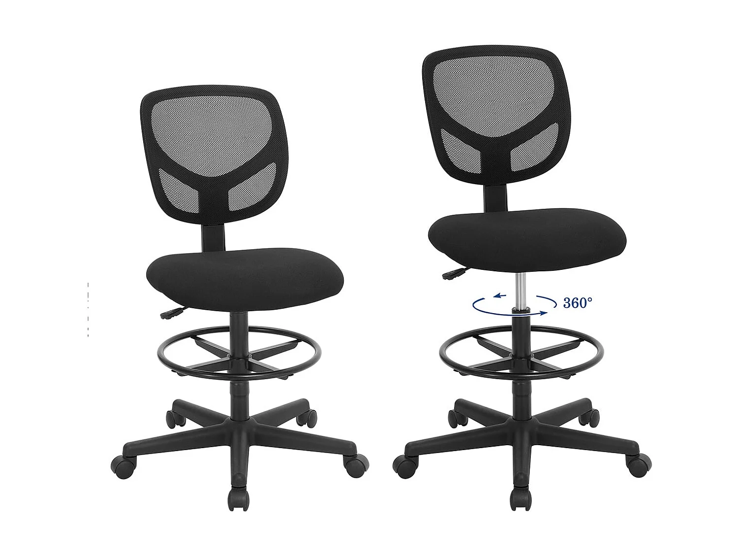 Bürostuhl mit Netzbezug