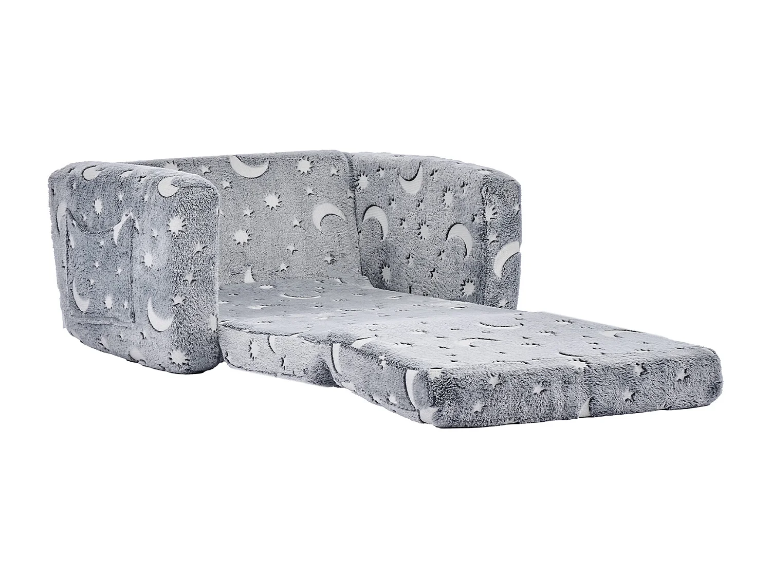 Kinder Sofa SucceBuy Verstellbar, Sessel Liege 2-in-1, Klappbares und Weiches Kleinkinder Sofa, Phosphoreszierend, aus 28D Schwamm und Plüsch