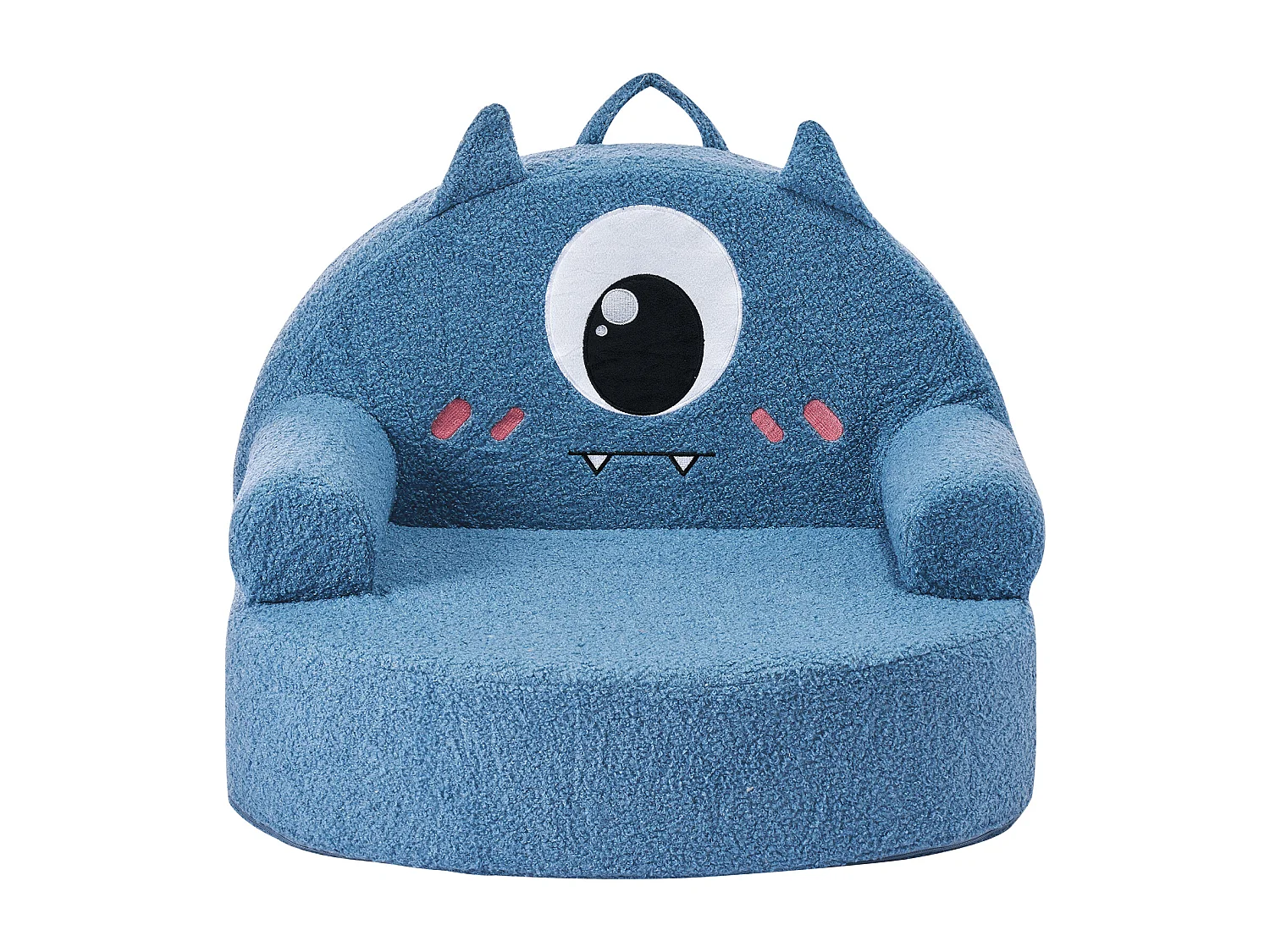 Fauteuil SucceBuy pour Enfants Confortable Style Monstre, Chaise Enfant en Mousse avec Accoudoirs, Sofa Tout-petits Amovible et Lavable, en Éponge 28D