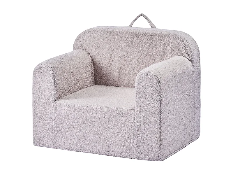 Fotel SucceBuy dla Dzieci Wygodny, Dziecięce Krzesło z Pianki z Podłokietnikami i Rączką, Sofa dla Maluchów Wyjmowana, z Gąbki 28D i Pluszu