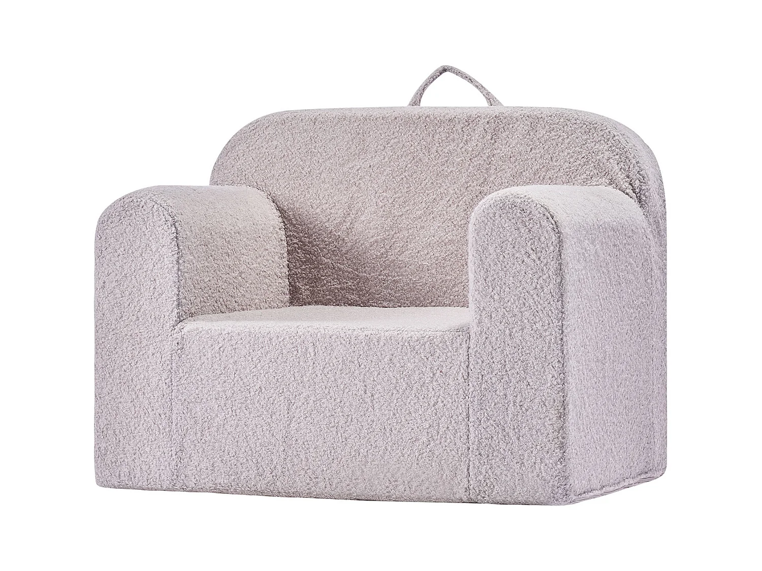 Fauteuil SucceBuy pour Enfants Confortable, Chaise Enfant en Mousse avec Accoudoirs et Poignée, Sofa Tout-petits Amovible, en Éponge 28D et Peluche