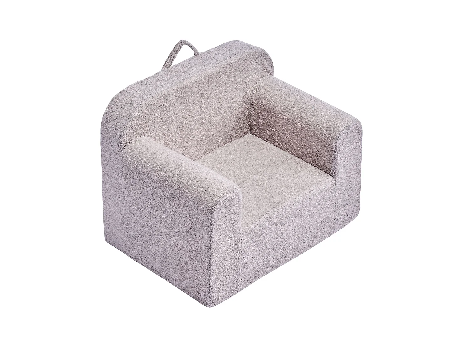 Fauteuil SucceBuy pour Enfants Confortable, Chaise Enfant en Mousse avec Accoudoirs et Poignée, Sofa Tout-petits Amovible, en Éponge 28D et Peluche