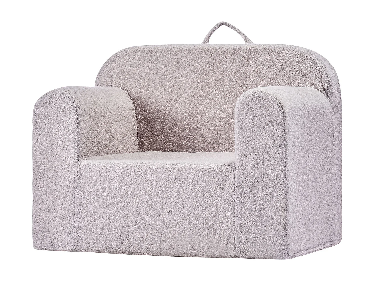 Fotel SucceBuy dla Dzieci Wygodny, Dziecięce Krzesło z Pianki z Podłokietnikami i Rączką, Sofa dla Maluchów Wyjmowana, z Gąbki 28D i Pluszu