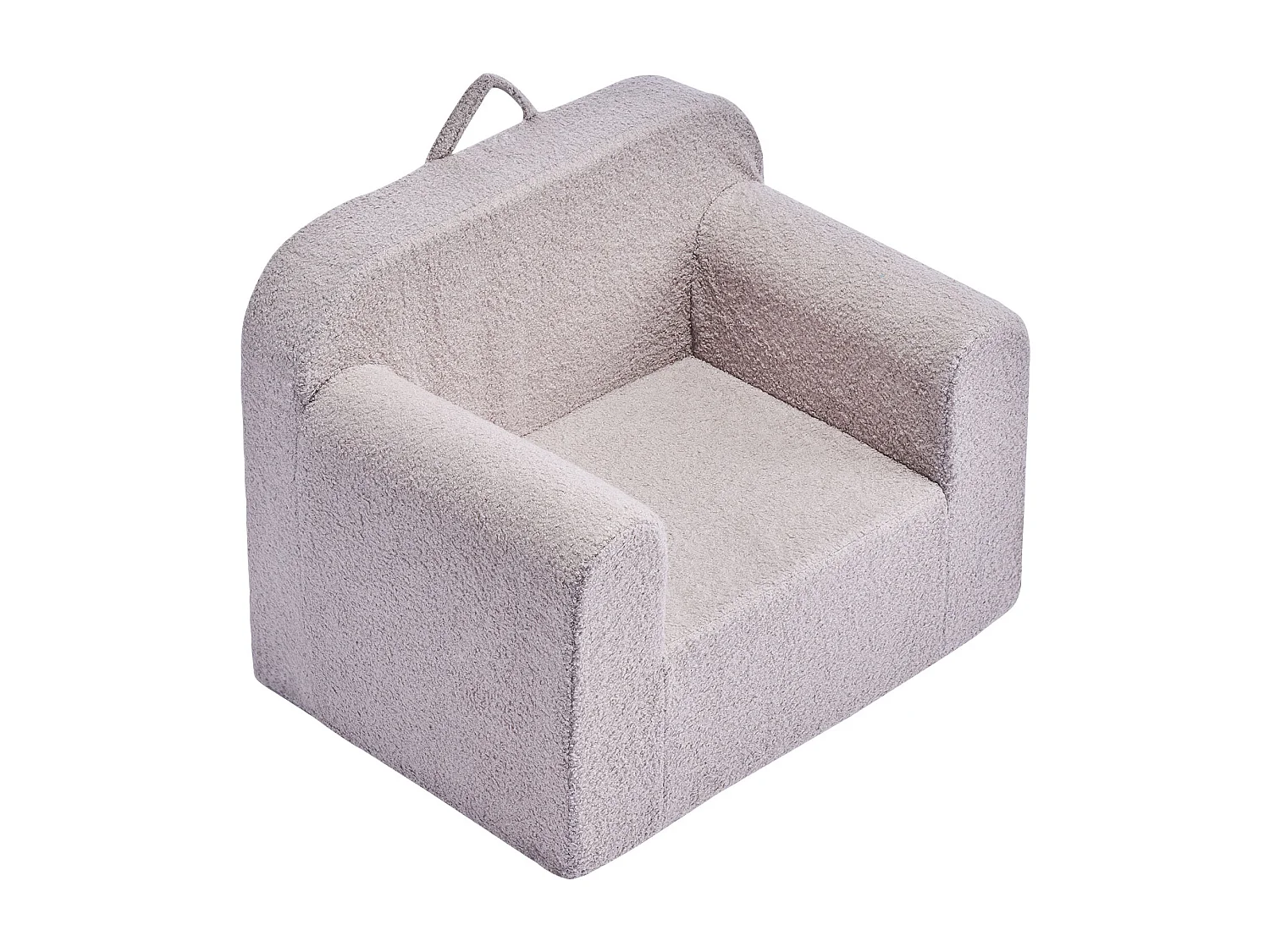 Fotel SucceBuy dla Dzieci Wygodny, Dziecięce Krzesło z Pianki z Podłokietnikami i Rączką, Sofa dla Maluchów Wyjmowana, z Gąbki 28D i Pluszu