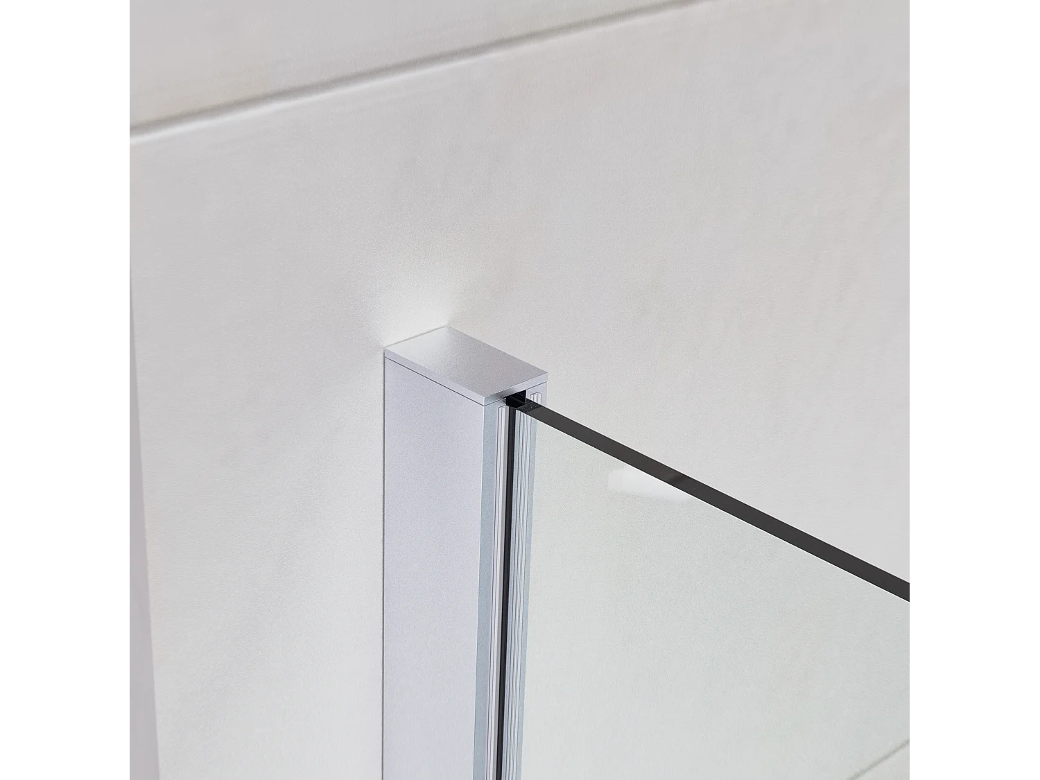 Mampara Ducha Fija 100x200 cm Cristal Templado 8mm Antical – Eclíptica Home – Cromo Brillo