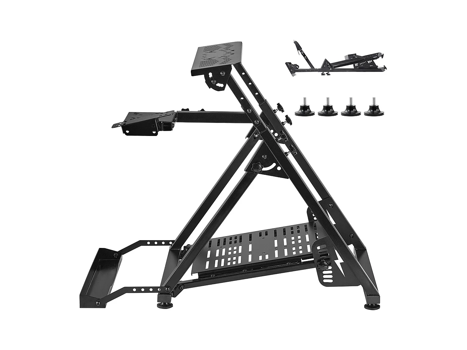 Lenkradständer Rennsitz SucceBuy Klappbar Cockpit Rennsimulator Verstellbar, Kompatibel Logitech G923 G920 G29 G27, Thrustmaster T300RS TX F458, T500RS