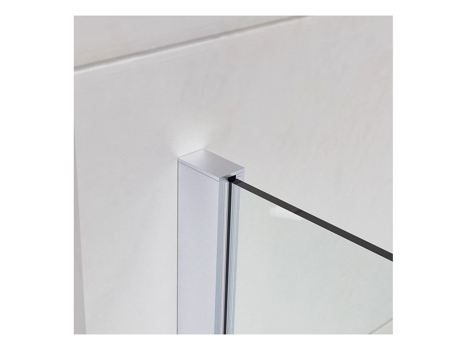 Mampara Ducha Fija 75x200 cm Cristal Templado 8 mm Antical – Eclíptica Home – Cromo Brillo