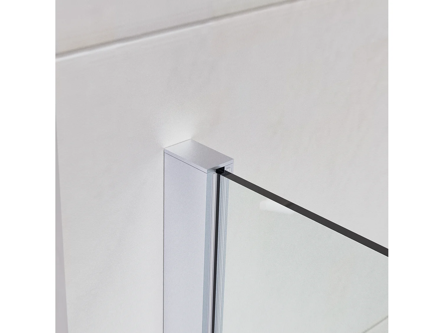 Mampara Ducha Fija 60x200 cm Cristal Templado 8 mm Antical – Eclíptica Home – Cromo Brillo