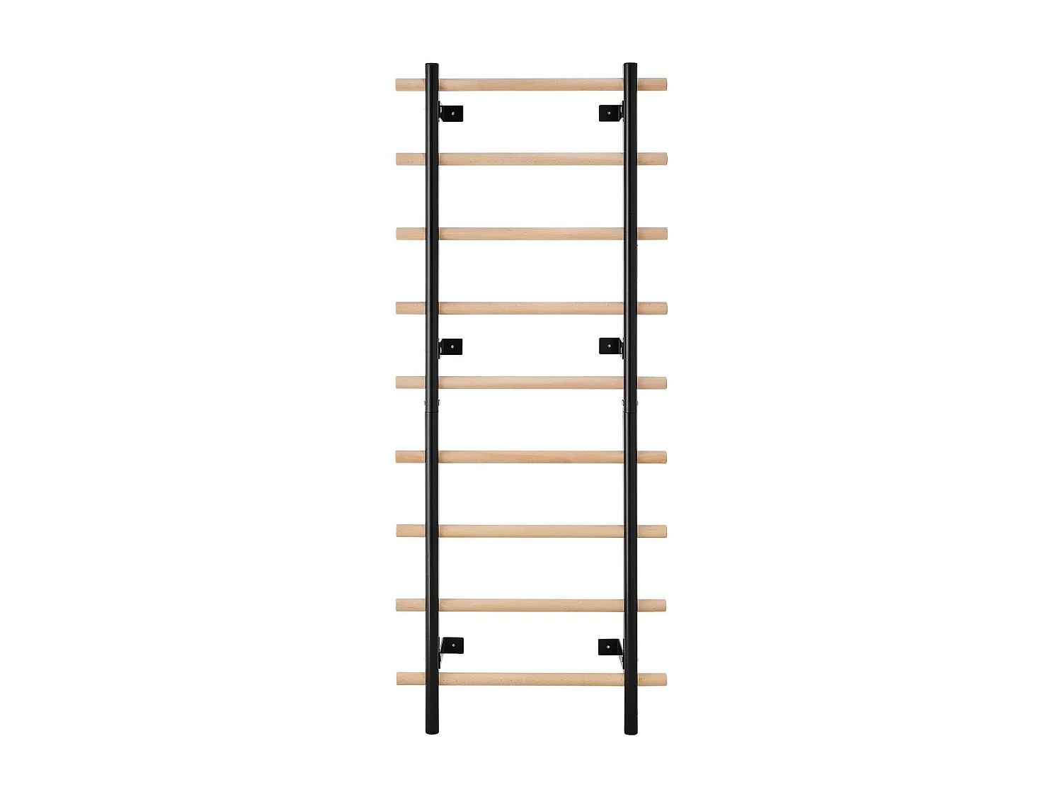 Espalier Murale SucceBuy en Bois Massif et Acier au Carbone 197x80 cm, Échelle Suédoise à 9 Niveaux, Capacité de Charge jusqu'à 150 kg, Idéal pour l'Escalade