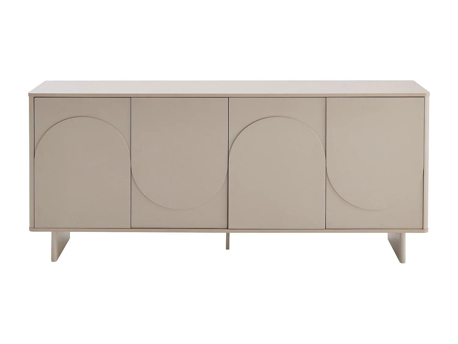 Buffet avec 4 portes - Beige - DELORINA