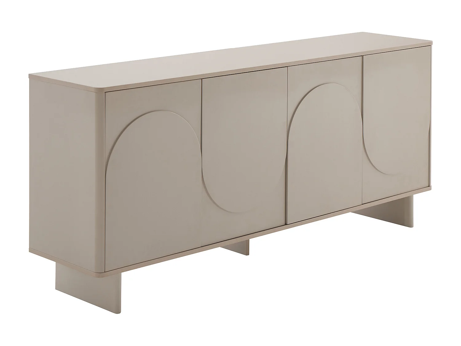 Buffet avec 4 portes - Beige - DELORINA