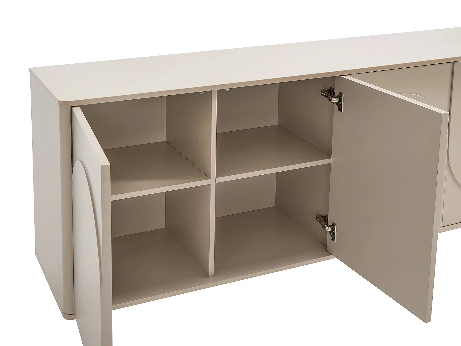 Buffet avec 4 portes - Beige - DELORINA