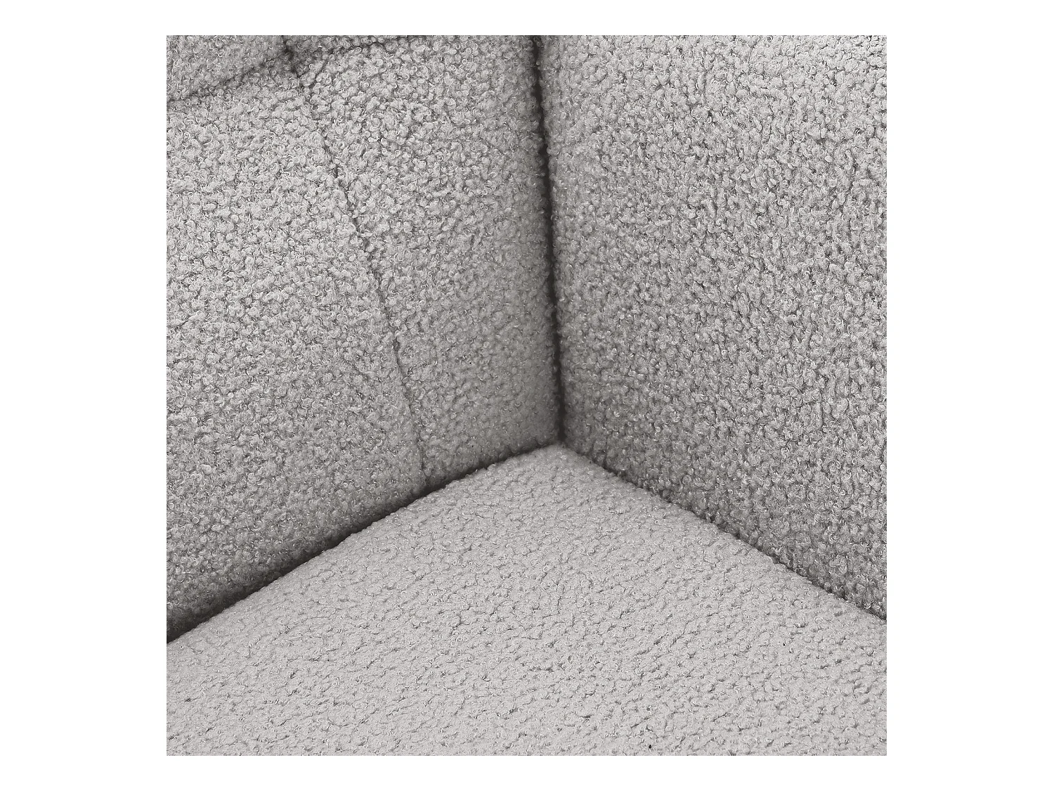 Fauteuil à Bascule - Fauteuil à Oreilles Rembourré - Pieds en Métal et en Bois Massif - Velours Teddy