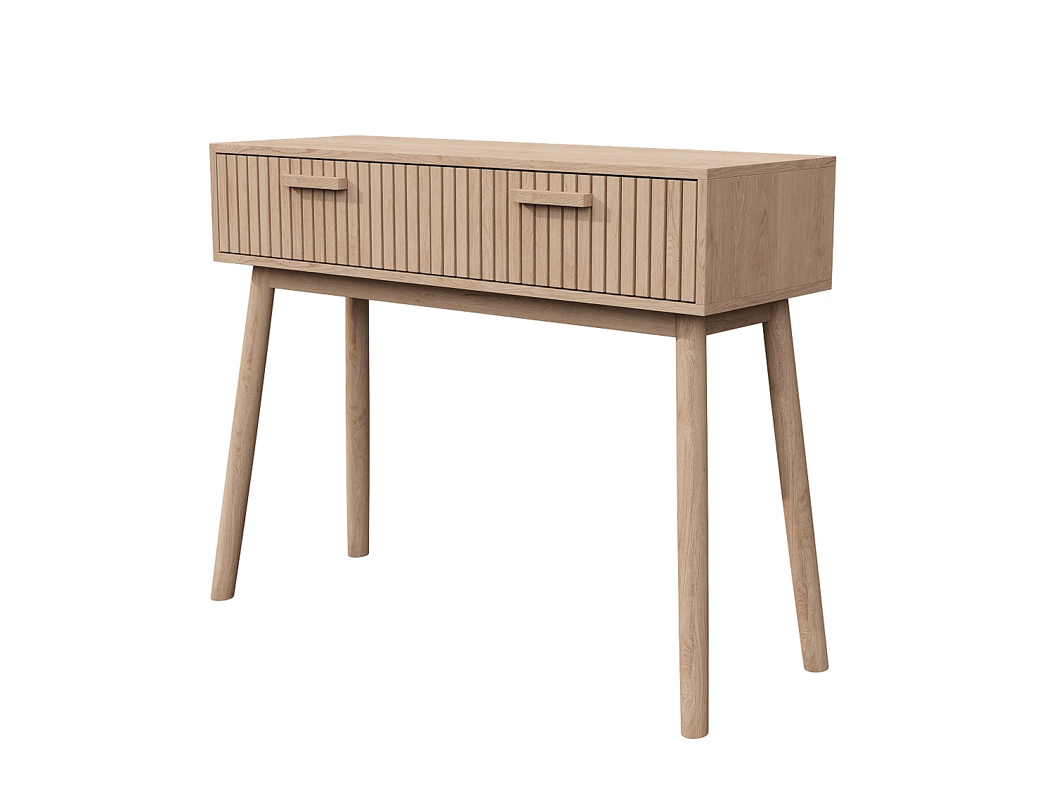 Console Meuble, Console d'entrée avec 2 Tiroirs, Meuble d'Entrée avec Rangement Tables d’Entrée en Bois de Ferme, Style Boho